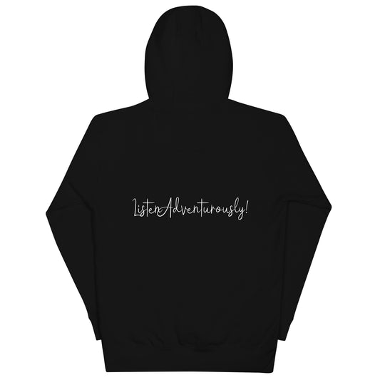 Hoodie with white logo